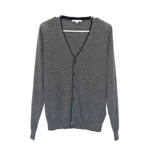 Merino Cashmere Grey Cardigan
